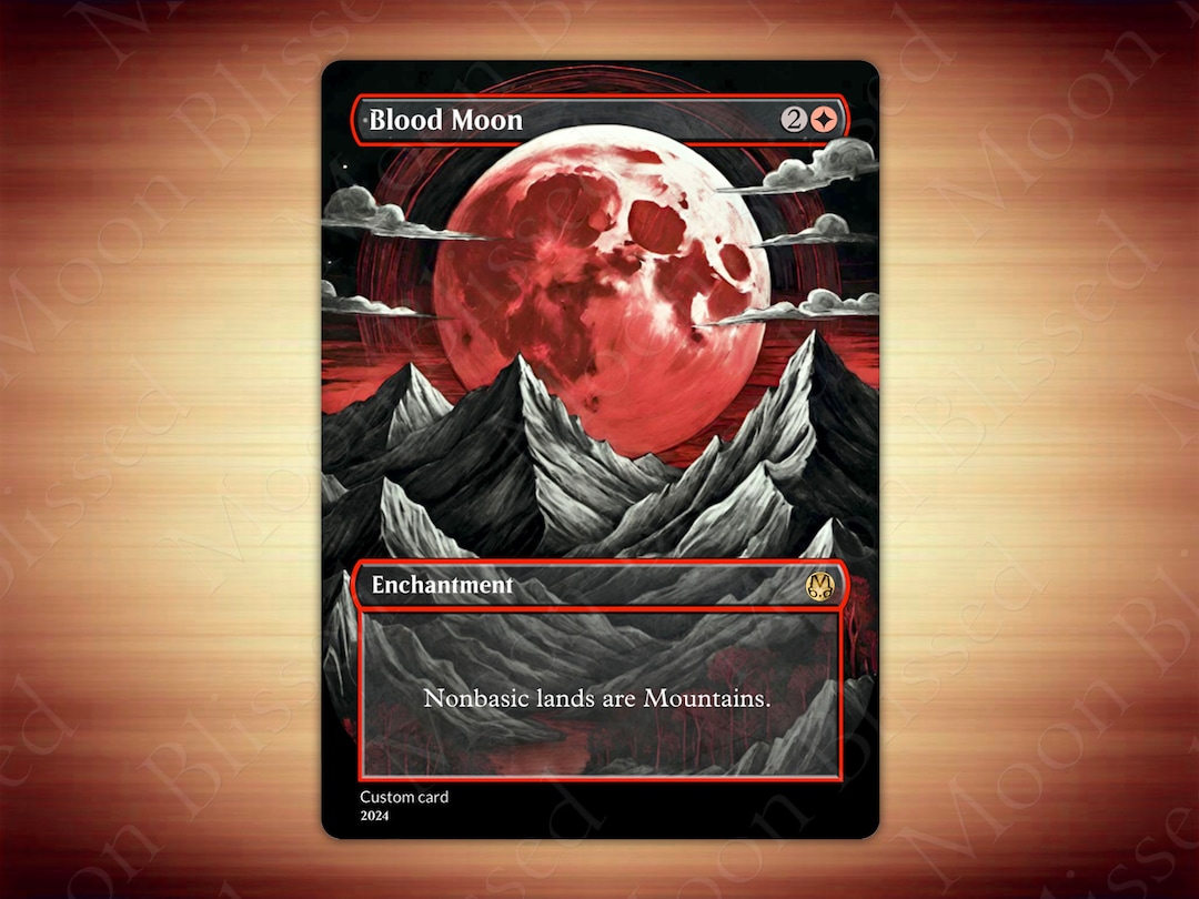 Blood Moon - PROXY FOIL MTG - Etsy