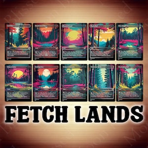 PROXY FOIL MTG Fetch Lands