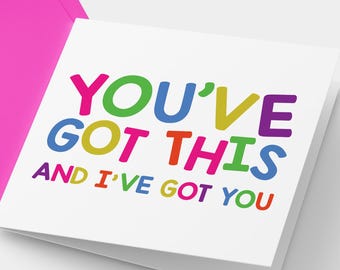 Tarjeta de aliento "Tienes esto": Saludo de apoyo motivacional