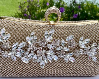 Formal Beaded Purse, Evening Clutch Bag