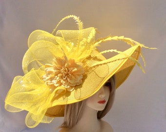 6 Colors Fascinator, Women's Tea Party Hat, Church Hat, Ketucky Derby Hat, Wedding Hat With Clip