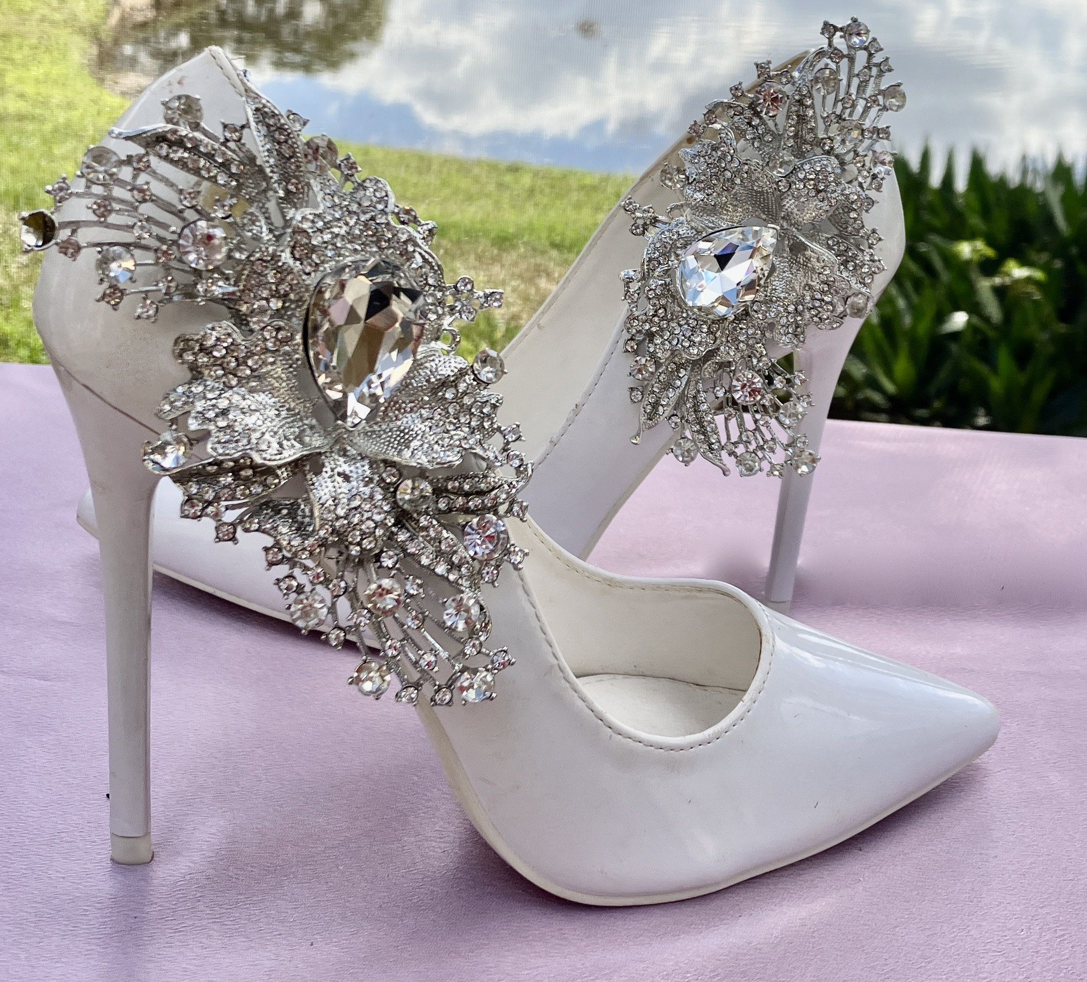 Wedding Bridal Rhinestone Shoe Accessory, Wedding Shoe Clips 