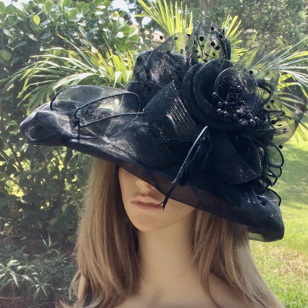 Wide Brim Hat, Kentucky Derby Hat