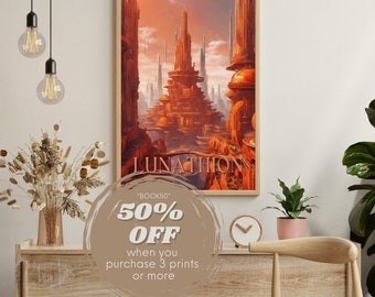 Lunathion crescent city, sarah j maas inspired, art print, bookish quote, boho print, booktok, acotar print DIGITAL DOWNLOAD