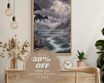Fourth Wing quote poster, Rebecca Yarros inspired, art print, bookish quote, boho print, booktok, iron flame print DIGITAL DOWNLOAD