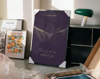 Fourth Wing Violet & Xaden Quote Poster | Fantasy Literary Art Print (Digital Download)