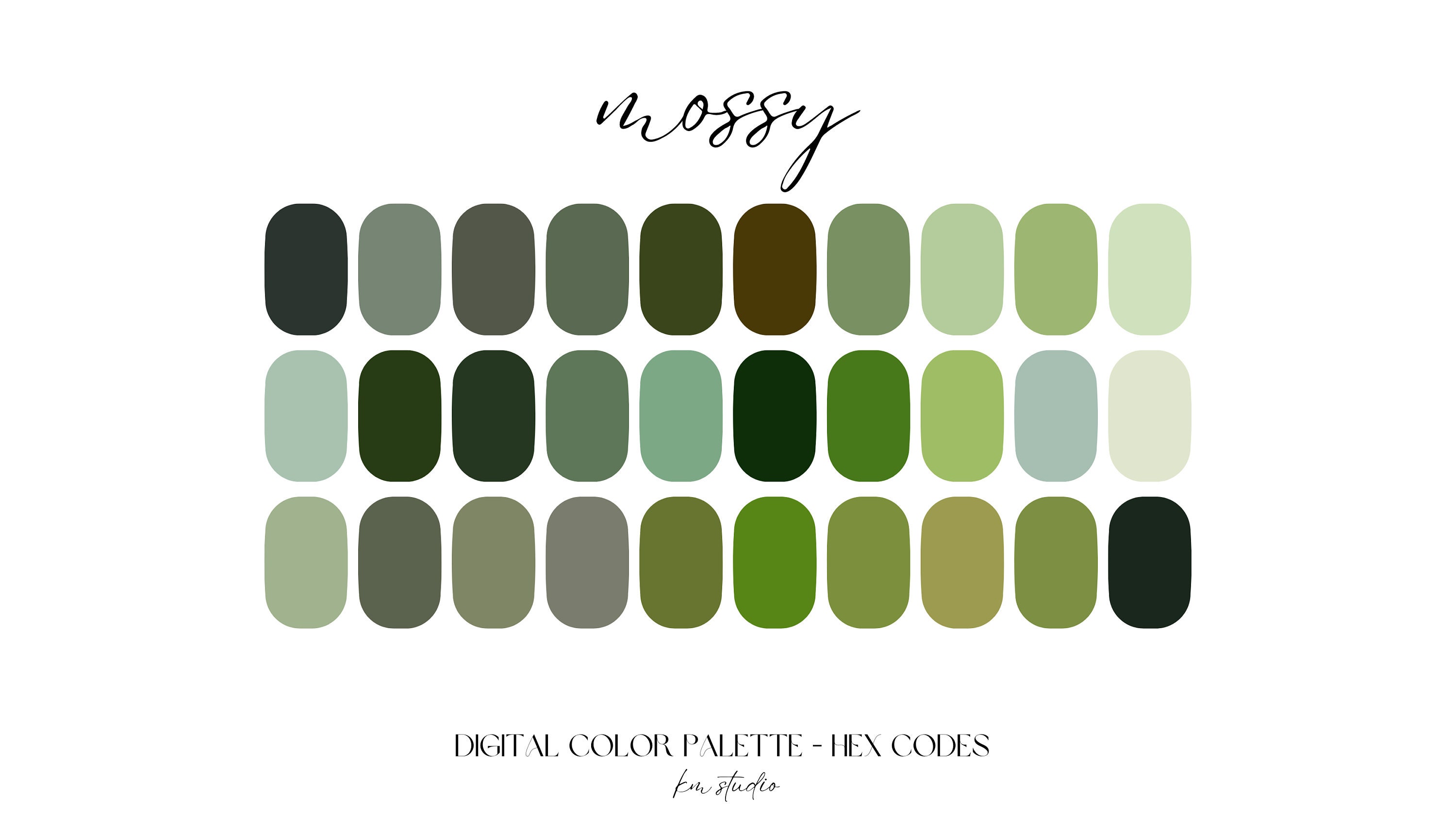 Sage Green Procreate Palette 30 Colors Instant Digita vrogue.co