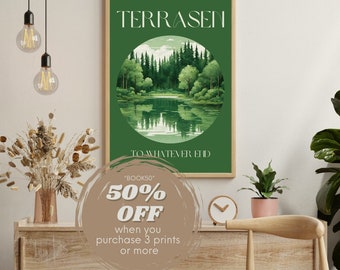Terrasen, throne of glass, tog, sarah j maas inspired, art print, bookish quote, boho print, booktok, acotar print DIGITAL DOWNLOAD