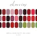 Cherry Digital Color Palette Color Chart Goodnotes Tool iPad Procreate ...