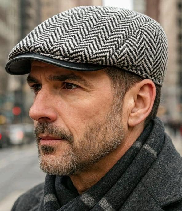 Chapeau Newsboy En Cuir Premium Réglable - Fait Main Au Royaume-Uni