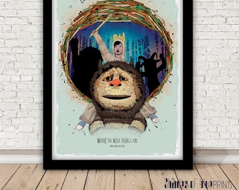 Where the wild things are - Let the wild rumpus start !! print - Giclée print, 2017