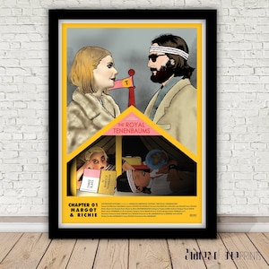 Wes Anderson&#39;s The Royal Tenenbaums - Chapter 01 : Margot & Richie - Giclée print