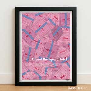 Grand Budapest Hotel Print - Mendl's Box Kunst, Wes Anderson Film