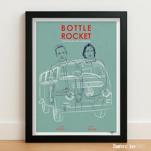 A movie by Wes Anderson - Bottle Rocket - Giclée print, 1996