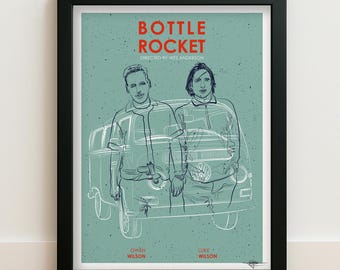 A movie by Wes Anderson - Bottle Rocket - Giclée print, 1996