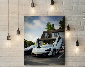 Impression sur toile McLaren Supercar, art mural amateur de voitures
