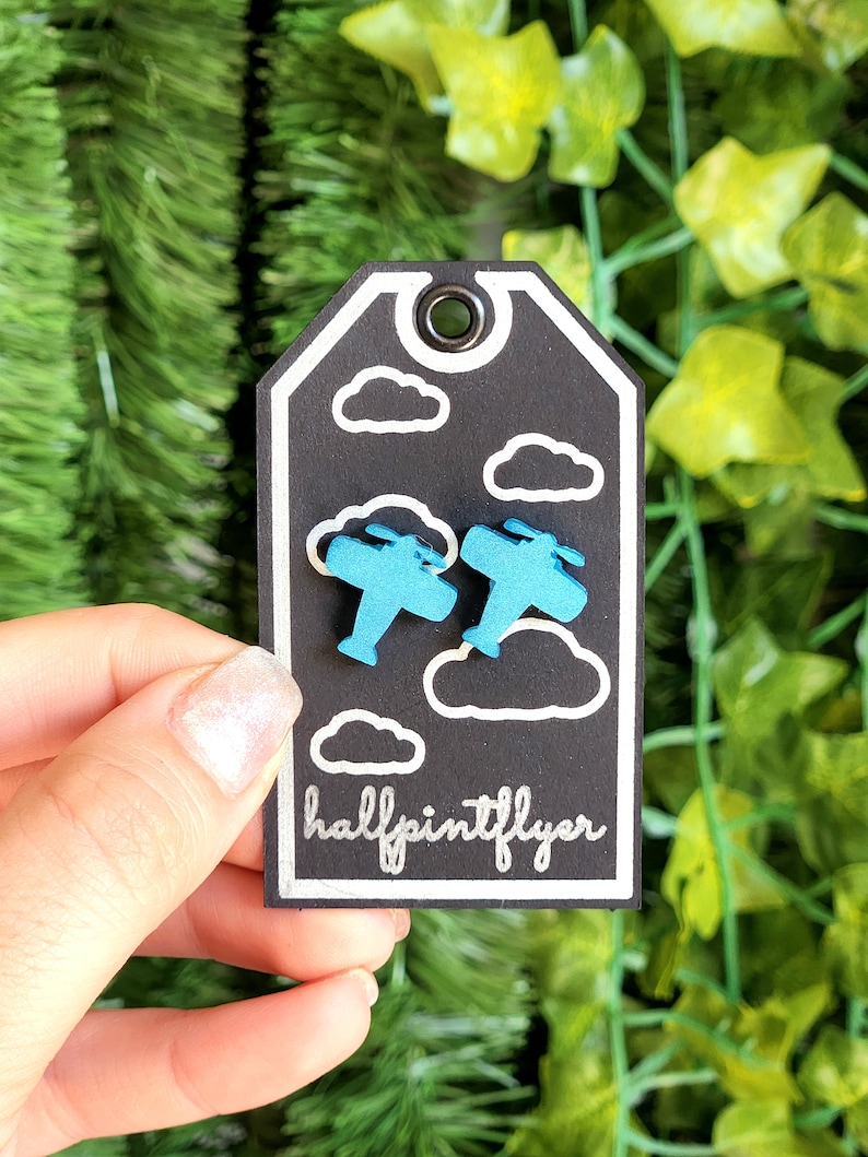 Resin Airplane Earrings Aviation Resin Earrings Aviation Gift and