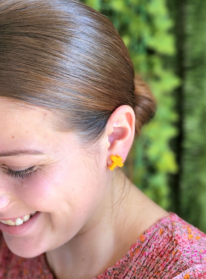 Resin Airplane Earrings Aviation Resin Earrings Aviation Gift and