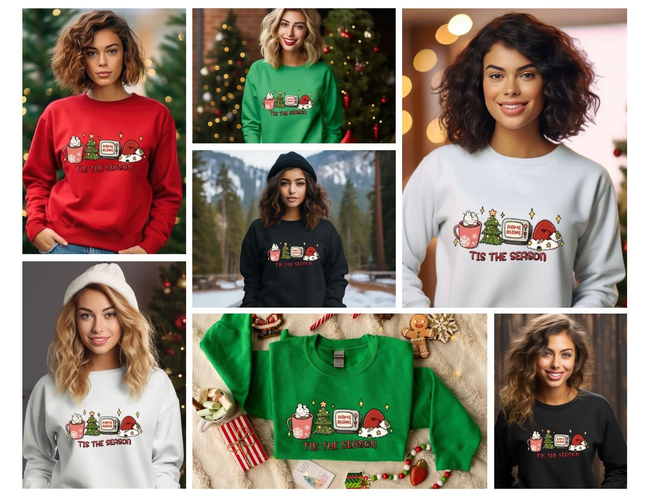 Sweatshirt Mignon Mastiff Arbre De Noël – Cadeau Pour Propriétaire De Chien, Style Vintage Et Festif - 5