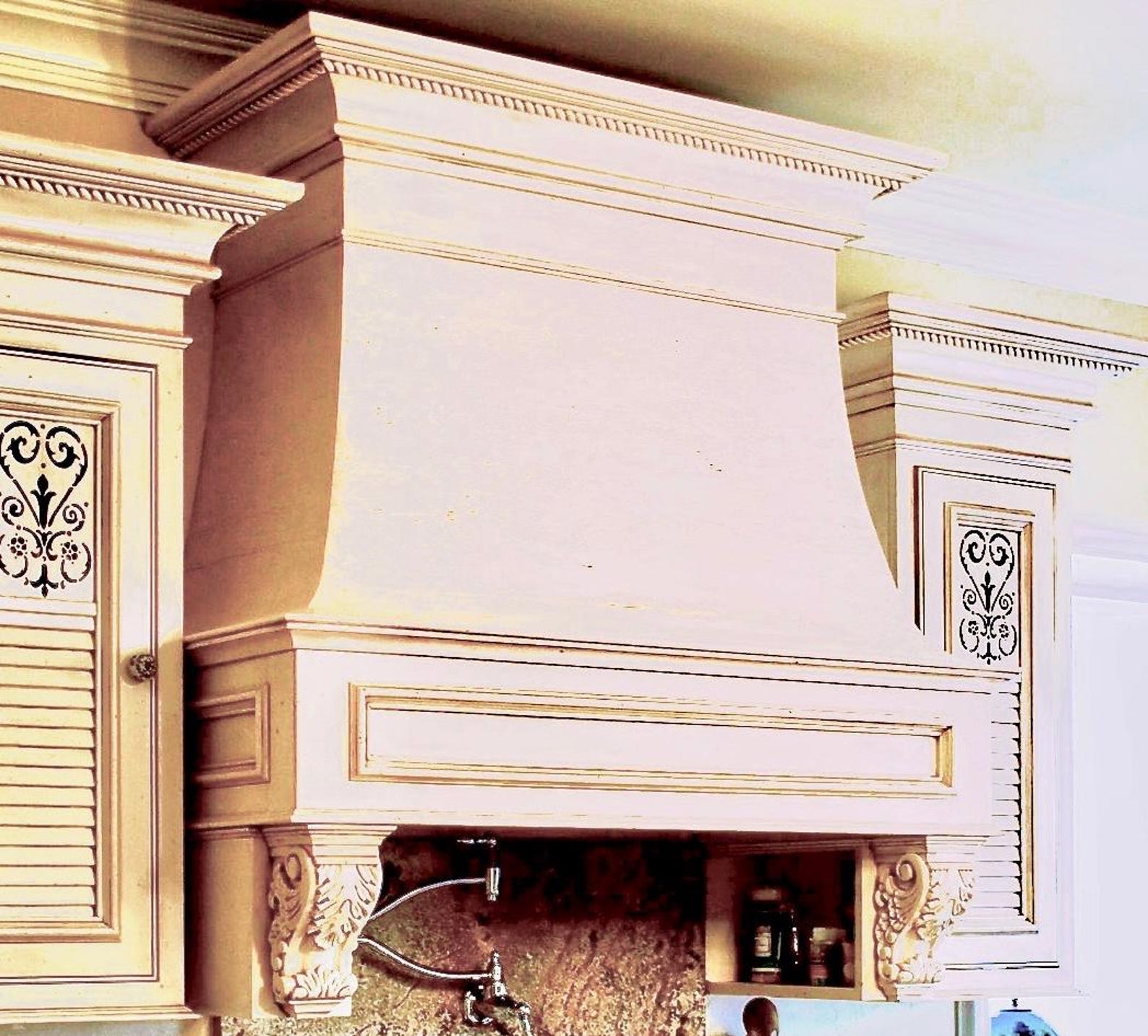 Custom Handcrafted Wood Range Hood: Luxury European Design SHIPPING NOT ...