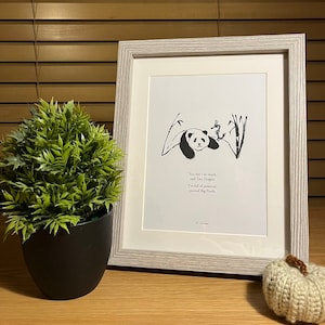 Inspirational Framed Book Extract From Big Panda And Tiny Dragon
