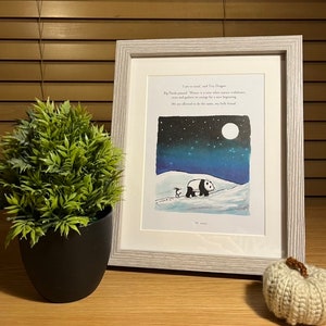 Inspirational Framed Book Extract From Big Panda And Tiny Dragon