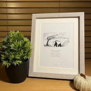 Inspirational Framed Book Extract From Big Panda And Tiny Dragon
