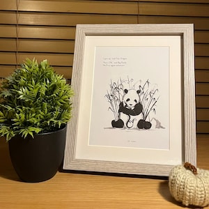 Inspirational Framed Book Extract From Big Panda And Tiny Dragon
