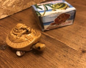 Pot Nodding Turtle, Brown, 7cm,