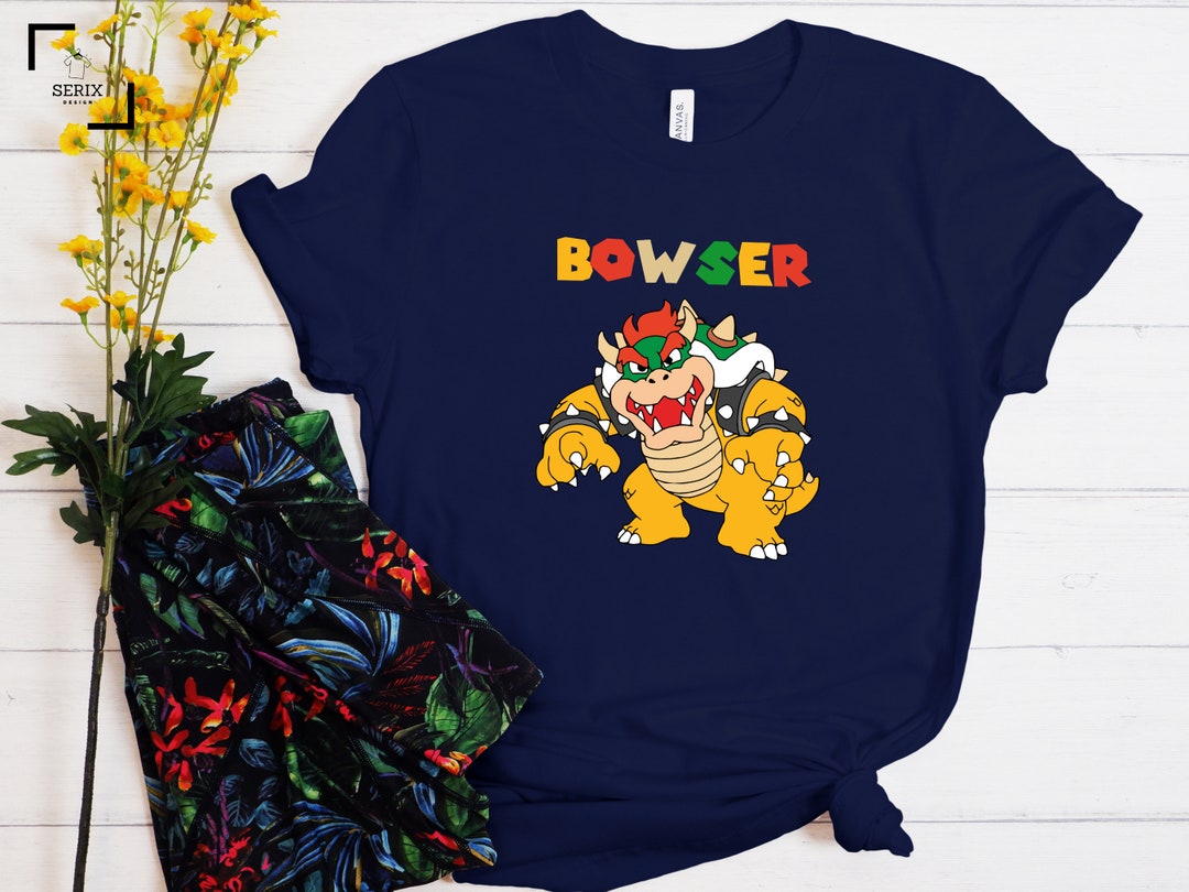 Bowser Shirt Cute Bowser Shirt Super Mario Shirt Birthday - Etsy