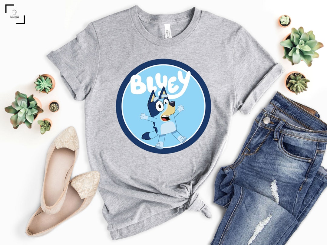 Bluey Shirt Bluey Shirt Bluey Tshirt Bluey Adult Shirt Etsy