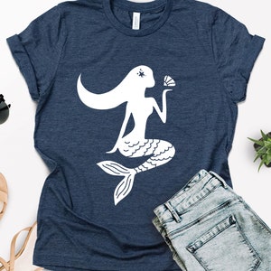 Mermaid Shirt, Mermaid Mandala Shirt, Mermaid Tee, Mermaid Shirt For Girls, Mermaid Birthday Shirt, Gift for Her, Birthday Gift