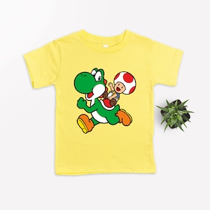 Toad Yoshi Super Mario Gaming Shirt, Toad Yoshi T-shirt, Super Mario Bros T-Shirt, Mario World Kid T-Shirt, Toad Yoshi Birthday T-Shirt