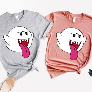 Boo Super Mario Shirt, Vintage Cartoon Shirt, Video Game Shirt, Nintento World Shirt, Gift For Him, King Boo Shirt, Halloween Mario Boo Tee