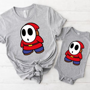 Shy Guy Shirt, Cute Shy Guy Shirt, Super Mario Shirt, Birthday Gift, Retro Game Shirt, Gift for Gamer, Video Game Shirt, Super Mario Shirt