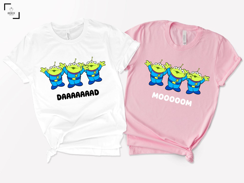 Toy Story Alien Shirts, Dad Shirt, Mom Shirt, Funny Shirt, Disney Shirt, Family Trip Shirt, Vacation Shirt, Party Shirts, Celebration Shirt Trendy Fashion