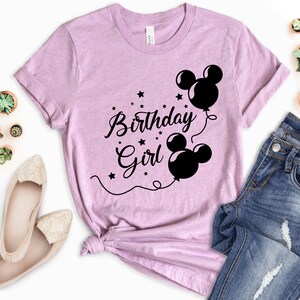 Disney Birthday Girl Shirt, Birthday Disney Shirt, Disney Birthday Squad Shirt, Disney Birthday Party Shirts
