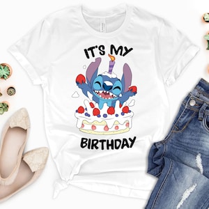 It&#39;s My Birthday T-shirt, Stitch Shirt, Disney Birthday Shirt, Stitch Party Shirt, Disney Birthday Squad Shirts, Toddler Disney Shirts