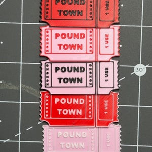 Valentine's day Gift Ticket | spicy | Gag Gift | Custom | Pound Town Ticket snap-offs | 18+