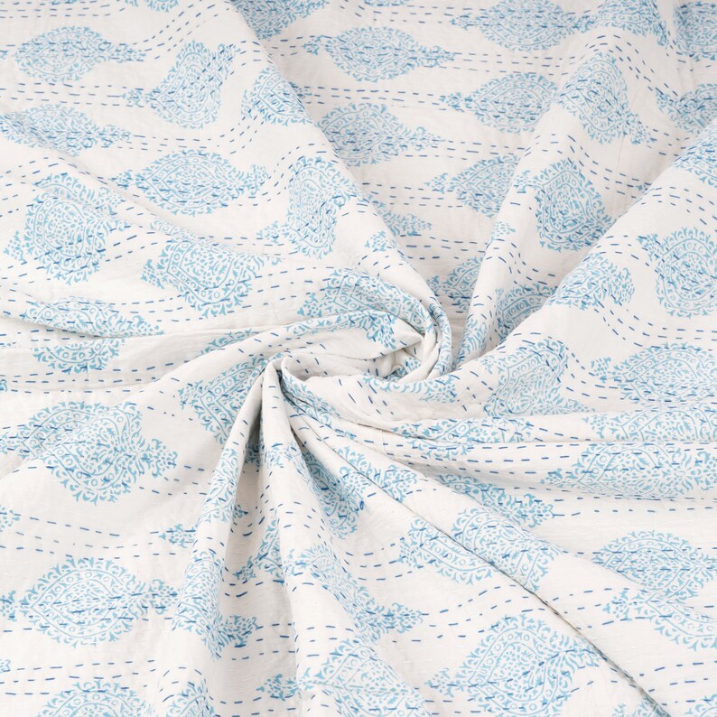 Queen Size Bedspread, Indian Cotton Block Print Bedspread Bohemian Boho Cotton Throw Handmade ...