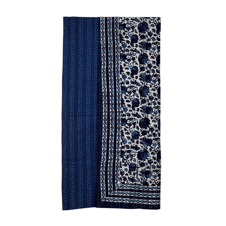 Queen Size Bedspread Indian Cotton Block Print Bedspread Etsy