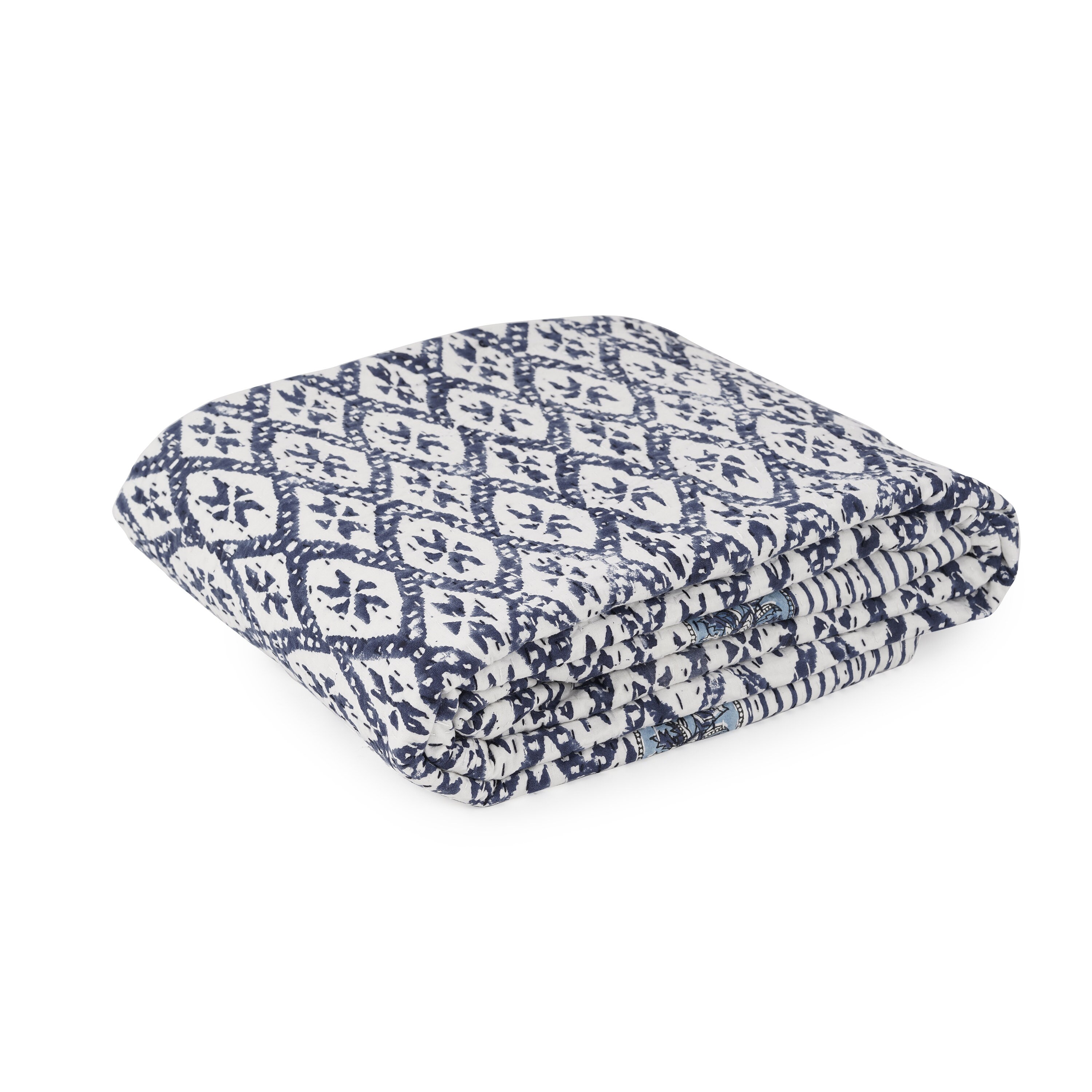 Queen Size Bedspread Indian Cotton Block Print Bedspread Etsy