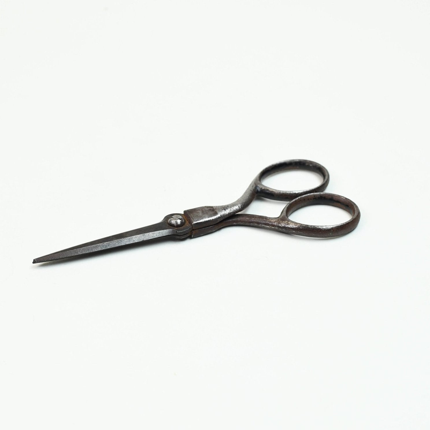Vintage Antique Scissors or Shears, Black Handle