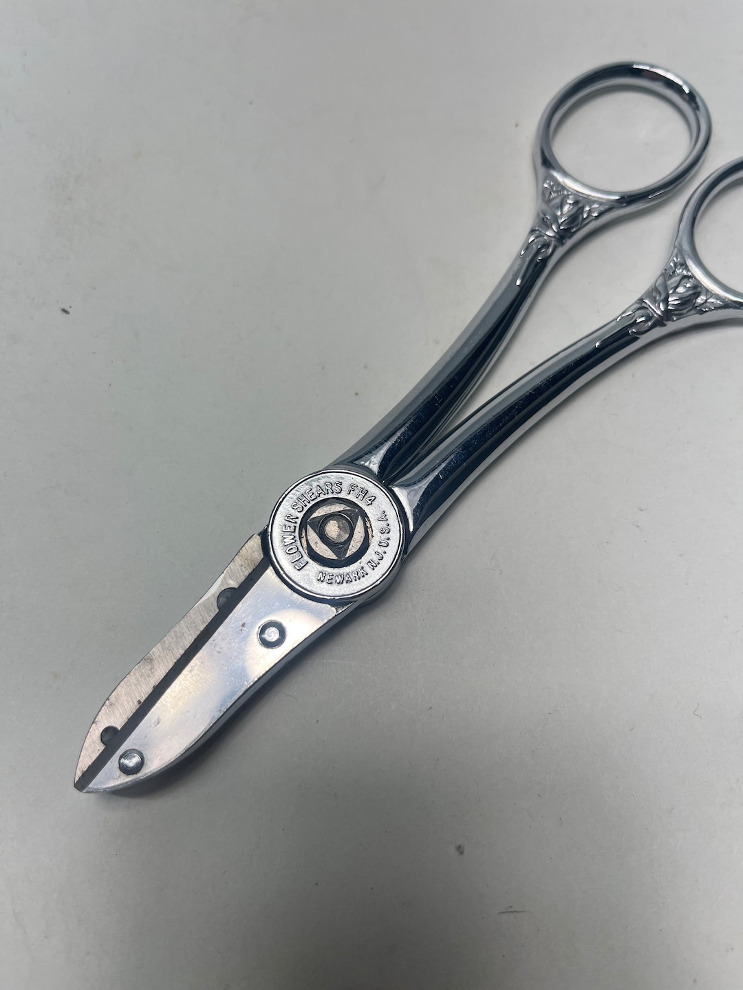 Vintage Wiss Silver Flower Shears Etsy