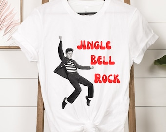 Jingle Bell Rock shirt, Elvis Tshirt, Elvis Christmas Shirt,Ugly Christmas Sweater,Funny Christmas Shirt,Elvis Presley Shirt Gift,Unisex