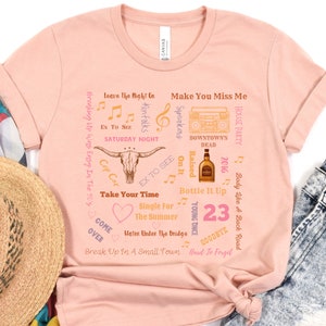 Sam Hunt Shirt, Sam Hunt Concert Shirt, Country Song Shirt, Song Lyrics Shirt, Music Festival Shirt, Country Music Tour Shirt 2023