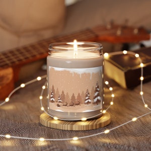 Luxury Scented Soy Candle, Cozy Winter Seasonal Candle, Romantic Candle Gift For Girlfriend, Elegant Aromatherapy Candle, Aesthetic Candle