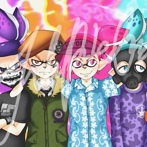 Splatoon Manga S4 Art Print