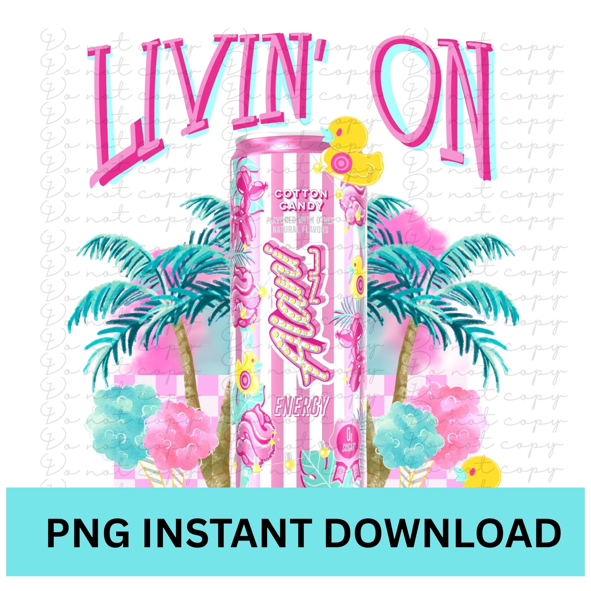 Alani PNG Digital Download Printable Sublimation or DTG design for tshirt, mug, tumblers, Livin’ on Alani Nu