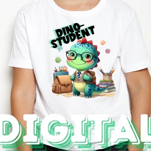 Boys Back to School PNG, Boys Dinosaur PNG School Bundle, Elementary Grade School PNG, Pre-K, Boys Kindergarten shirt png, Sublimation png